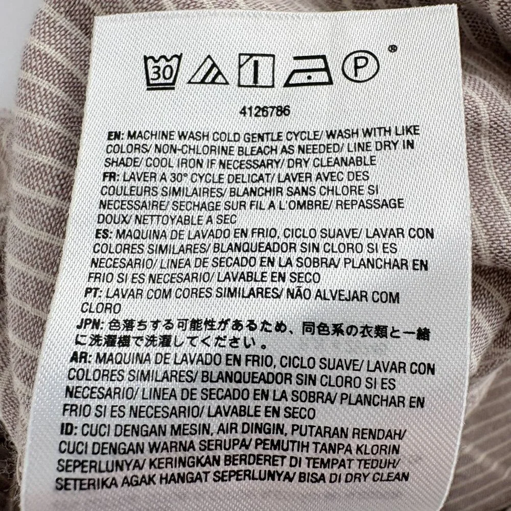 Volcom Sunday Strut Short Womens M Tan Beige Stripe Pull On Pockets Casual NWT - Picture 6 of 9